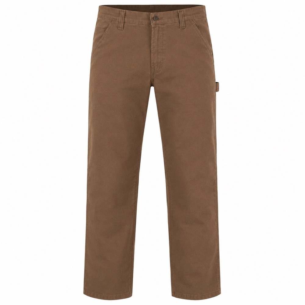 Carpenter Pants 36x30 mens Dark Brown Fleece Lined Stretch NEW workwear cargo